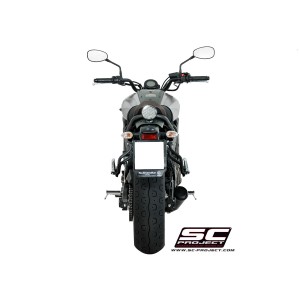 SC Project para YAMAHA MT-07 (2017 - 2020) - Línea de escape completa 2-1 acero inoxidable, con escape Conico 70s acero inoxidab