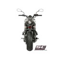 SC Project para YAMAHA MT-07 (2017 - 2020) - Línea de escape completa 2-1 acero inoxidable, con escape CR-T titanio