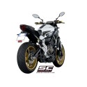SC Project para YAMAHA MT-07 (2013 - 2016) - Línea de escape completa 2-1 acero inoxidable, con escape S1 acero inoxidable, negr