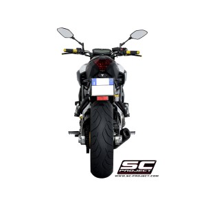 SC Project para YAMAHA MT-07 (2013 - 2016) - Línea de escape completa 2-1 acero inoxidable, con escape Conic acero inoxidable, n