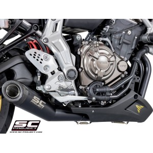 SC Project para YAMAHA MT-07 (2013 - 2016) - Línea de escape completa 2-1 acero inoxidable, con escape Conic acero inoxidable, n