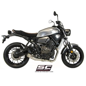 SC Project para YAMAHA MT-07 (2013 - 2016) - Línea de escape completa 2-1 acero inoxidable, con escape Conico 70s acero inoxidab