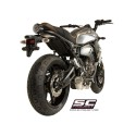 SC Project para YAMAHA MT-07 (2013 - 2016) - Línea de escape completa 2-1 acero inoxidable, con escape Conico 70s acero inoxidab