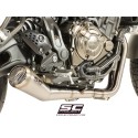 SC Project para YAMAHA MT-07 (2013 - 2016) - Línea de escape completa 2-1 acero inoxidable, con escape Conico 70s acero inoxidab