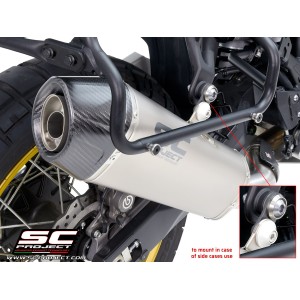 SC Project para YAMAHA TENERE 700 WORLD RAID (2022 - 2025) - Escape X-Plorer II titanio