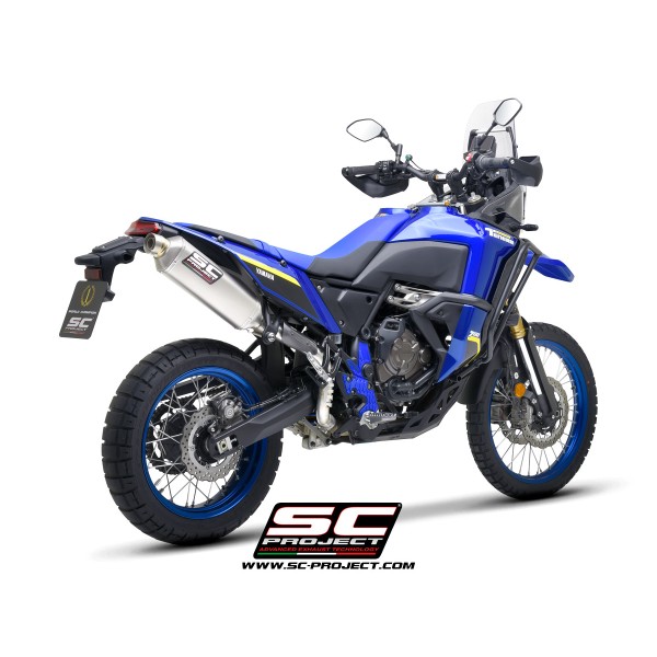 SC Project para YAMAHA TENERE 700 WORLD RAID (2022 - 2025) - Escape Rally Raid titanio, posición alta