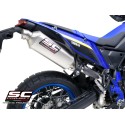 SC Project para YAMAHA TENERE 700 WORLD RAID (2022 - 2025) - Escape Rally Raid titanio, posición alta