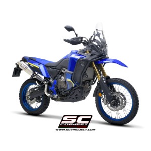 SC Project para YAMAHA TENERE 700 WORLD RAID (2022 - 2025) - Escape Rally Raid titanio, posición alta