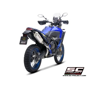 SC Project para YAMAHA TENERE 700 WORLD RAID (2022 - 2025) - Escape Rally Raid titanio, posición alta