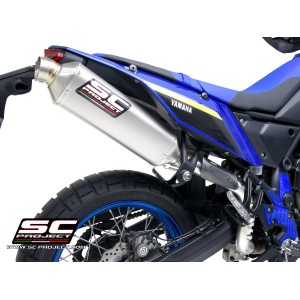SC Project para YAMAHA TENERE 700 WORLD RAID (2022 - 2025) - Escape Rally Raid titanio, posición alta