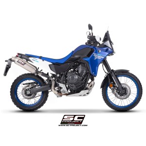 SC Project para YAMAHA TENERE 700 (2025 - 2026) - Euro 5+ - Escape Rally Raid titanio, posición alta