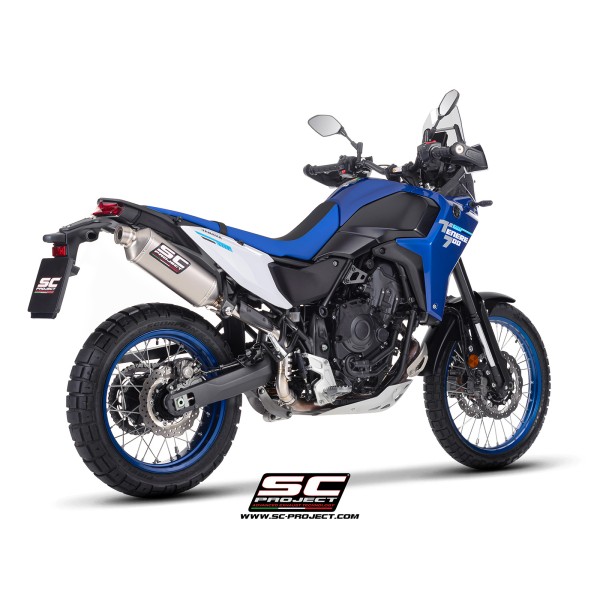 SC Project para YAMAHA TENERE 700 (2025 - 2026) - Euro 5+ - Escape Rally Raid titanio, posición alta