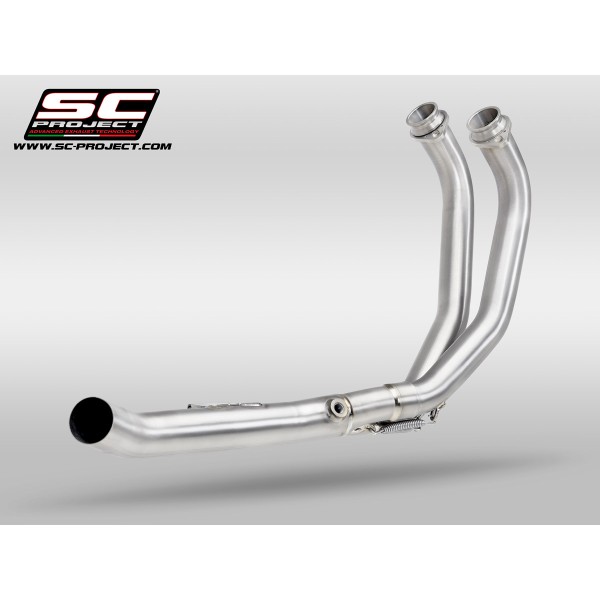 SC Project para YAMAHA TENERE 700 (2021 - 2024) - Colectores 2-1 acero inoxidable, compatibles gama específica SC-Project y esca