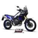 SC Project para YAMAHA TENERE 700 (2019 - 2020) - Escape Rally Raid titanio, posición alta