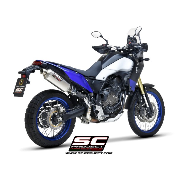 SC Project para YAMAHA TENERE 700 (2019 - 2020) - Escape Rally Raid titanio, posición alta
