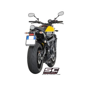 SC Project para YAMAHA TRACER 900 (2015 - 2016) - Línea de escape completa 3-1 acero inoxidable, con escape Conico 70s acero ino