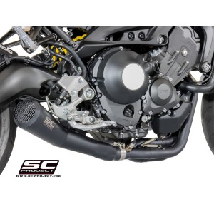 SC Project para YAMAHA TRACER 900 (2015 - 2016) - Línea de escape completa 3-1 acero inoxidable, con escape Conico 70s acero ino