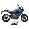 SC Project para YAMAHA TRACER 700 (2020) - TRACER 7 (2021 - 2024) - GT - Euro 5 - Línea de escape completa 2-1 acero inoxidable,