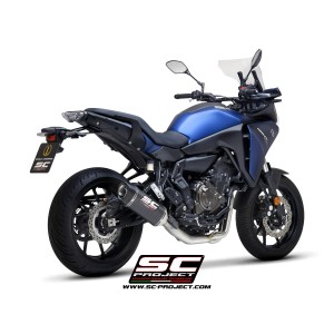 SC Project para YAMAHA TRACER 700 (2020) - TRACER 7 (2021 - 2024) - GT - Euro 5 - Línea de escape completa 2-1 acero inoxidable,