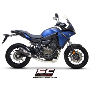 SC Project para YAMAHA TRACER 700 (2020) - TRACER 7 (2021 - 2024) - GT - Euro 5 - Línea de escape completa 2-1 acero inoxidable,