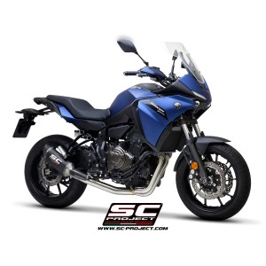 SC Project para YAMAHA TRACER 700 (2020) - TRACER 7 (2021 - 2024) - GT - Euro 5 - Línea de escape completa 2-1 acero inoxidable,