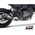 SC Project para YAMAHA TRACER 700 (2020) - TRACER 7 (2021 - 2024) - GT - Euro 5 - Línea de escape completa 2-1 acero inoxidable,