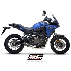 SC Project para YAMAHA TRACER 700 (2020) - TRACER 7 (2021 - 2024) - GT - Euro 5 - Línea de escape completa 2-1 acero inoxidable,