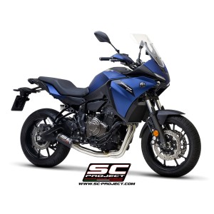 SC Project para YAMAHA TRACER 700 (2020) - TRACER 7 (2021 - 2024) - GT - Euro 5 - Línea de escape completa 2-1 acero inoxidable,