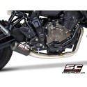 SC Project para YAMAHA TRACER 700 (2020) - TRACER 7 (2021 - 2024) - GT - Euro 5 - Línea de escape completa 2-1 acero inoxidable,