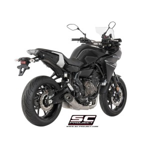 SC Project para YAMAHA TRACER 700 (2016 - 2020) - Euro 4 - Línea de escape completa 2-1 acero inoxidable, con escape S1 titanio