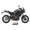 SC Project para YAMAHA TRACER 700 (2016 - 2020) - Euro 4 - Línea de escape completa 2-1 acero inoxidable, con escape S1 titanio