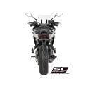 SC Project para YAMAHA TRACER 700 (2016 - 2020) - Euro 4 - Línea de escape completa 2-1 acero inoxidable, con escape S1 titanio