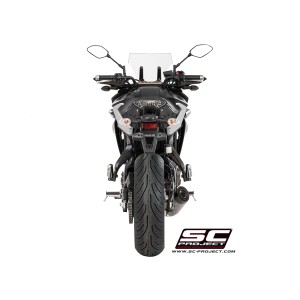 SC Project para YAMAHA TRACER 700 (2016 - 2020) - Euro 4 - Línea de escape completa 2-1 acero inoxidable, con escape S1 titanio