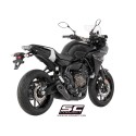 SC Project para YAMAHA TRACER 700 (2016 - 2020) - Euro 4 - Línea de escape completa 2-1 acero inoxidable, con escape S1 titanio,