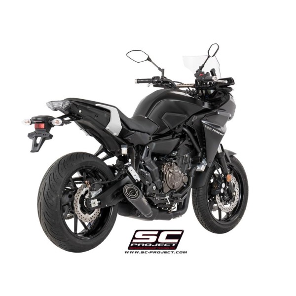 SC Project para YAMAHA TRACER 700 (2016 - 2020) - Euro 4 - Línea de escape completa 2-1 acero inoxidable, con escape S1 titanio,
