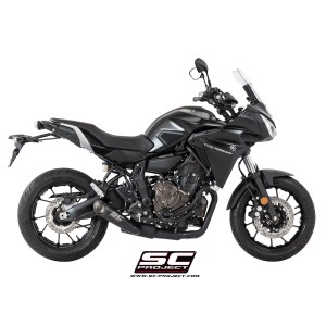 SC Project para YAMAHA TRACER 700 (2016 - 2020) - Euro 4 - Línea de escape completa 2-1 acero inoxidable, con escape S1 titanio,