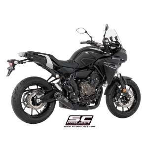 SC Project para YAMAHA TRACER 700 (2016 - 2020) - Euro 4 - Línea de escape completa 2-1 acero inoxidable, con escape S1 titanio,