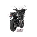 SC Project para YAMAHA TRACER 700 (2016 - 2020) - Euro 4 - Línea de escape completa 2-1 acero inoxidable, con escape S1 titanio,