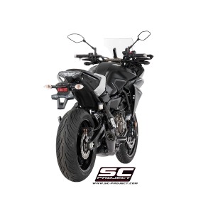 SC Project para YAMAHA TRACER 700 (2016 - 2020) - Euro 4 - Línea de escape completa 2-1 acero inoxidable, con escape S1 titanio,