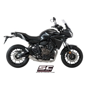 SC Project para YAMAHA TRACER 700 (2016 - 2020) - Euro 4 - Línea de escape completa 2-1 acero inoxidable, con escape Conico 70s 