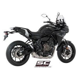 SC Project para YAMAHA TRACER 700 (2016 - 2020) - Euro 4 - Línea de escape completa 2-1 acero inoxidable, con escape Conico 70s 