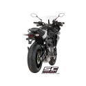 SC Project para YAMAHA TRACER 700 (2016 - 2020) - Euro 4 - Línea de escape completa 2-1 acero inoxidable, con escape Conico 70s 