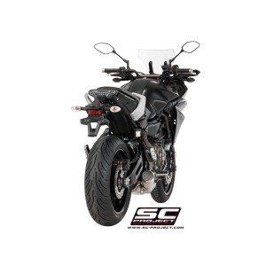 SC Project para YAMAHA TRACER 700 (2016 - 2020) - Euro 4 - Línea de escape completa 2-1 acero inoxidable, con escape Conico 70s 