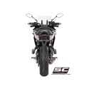 SC Project para YAMAHA TRACER 700 (2016 - 2020) - Euro 4 - Línea de escape completa 2-1 acero inoxidable, con escape Conico 70s 