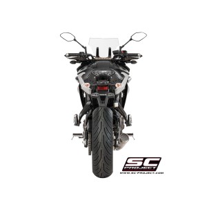 SC Project para YAMAHA TRACER 700 (2016 - 2020) - Euro 4 - Línea de escape completa 2-1 acero inoxidable, con escape Conico 70s 