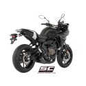 SC Project para YAMAHA TRACER 700 (2016 - 2020) - Euro 4 - Línea de escape completa 2-1 acero inoxidable, con escape Conico 70s 