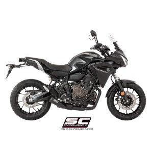 SC Project para YAMAHA TRACER 700 (2016 - 2020) - Euro 4 - Línea de escape completa 2-1 acero inoxidable, con escape Conico 70s 