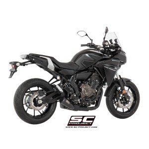 SC Project para YAMAHA TRACER 700 (2016 - 2020) - Euro 4 - Línea de escape completa 2-1 acero inoxidable, con escape Conico 70s 
