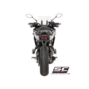 SC Project para YAMAHA TRACER 700 (2016 - 2020) - Euro 4 - Línea de escape completa 2-1 acero inoxidable, con escape Conico 70s 