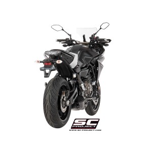 SC Project para YAMAHA TRACER 700 (2016 - 2020) - Euro 4 - Línea de escape completa 2-1 acero inoxidable, con escape Conico 70s 